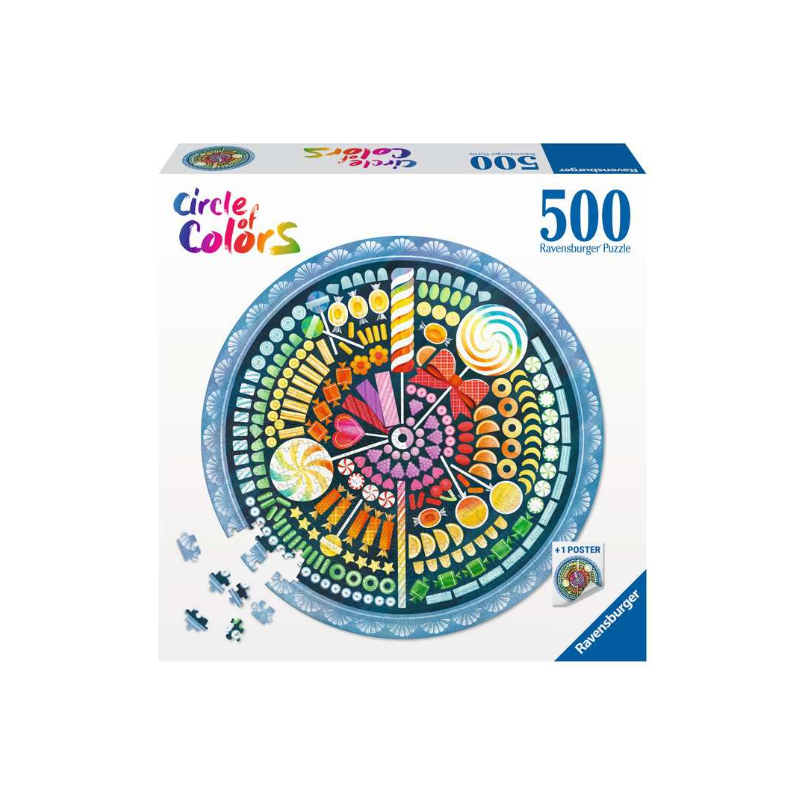 Puzzle Caramelos Redondos 500 Pzs De Ravensburger