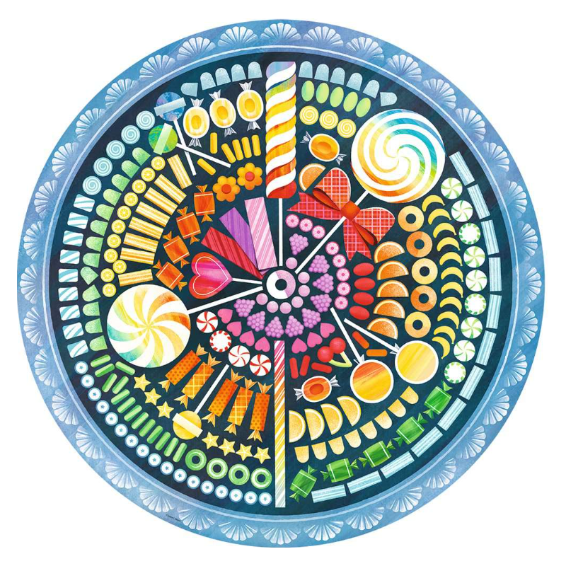 Puzzle Caramelos Redondos 500 Pzs