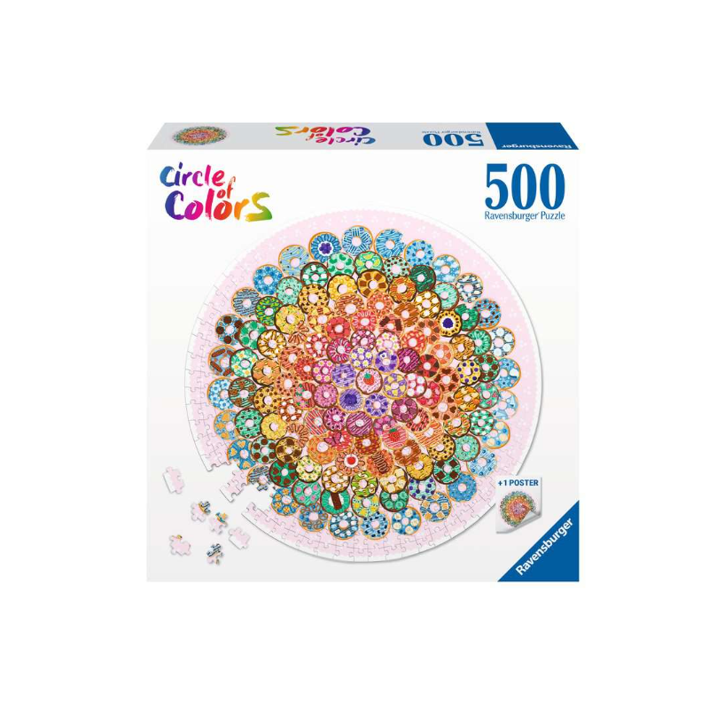 Puzzle Donuts Redondos 500 Pzs De Ravensburger