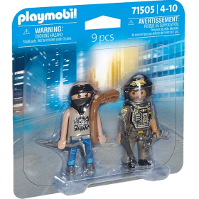Playmobil Dúo Pack Policía Con Ladrón