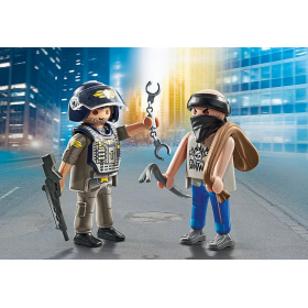 Playmobil Dúo Pack Policía Con Ladrón 2