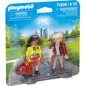 Playmobil Dúo Pack Paramédico Con Paciente