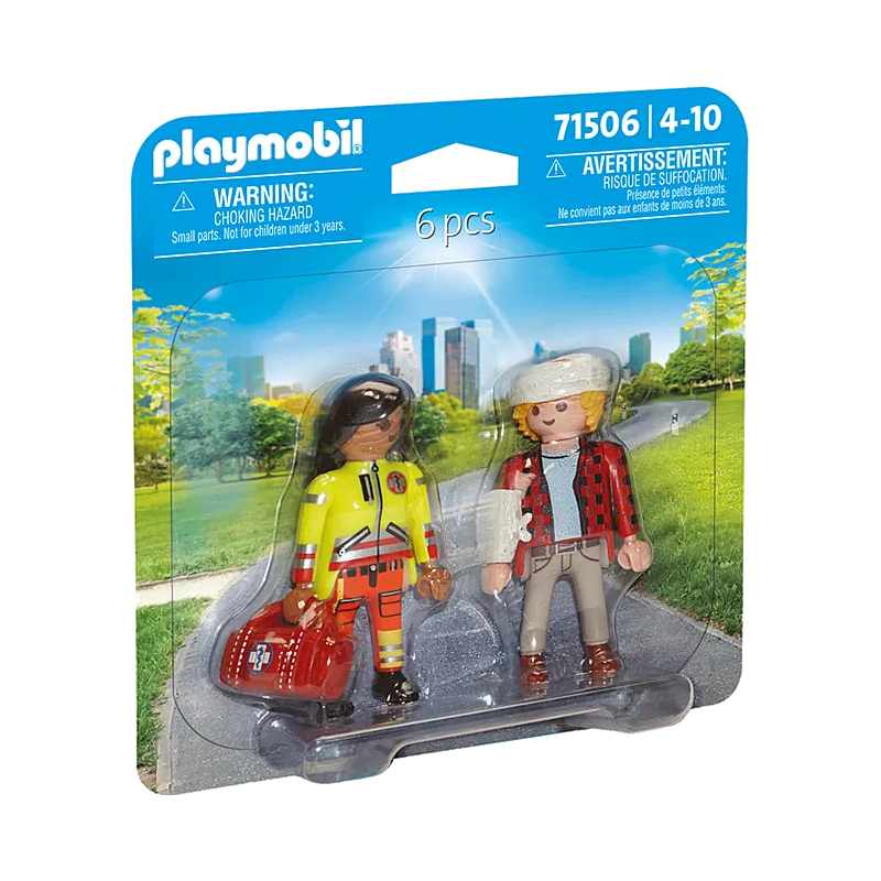 Playmobil Dúo Pack Paramédico Con Paciente