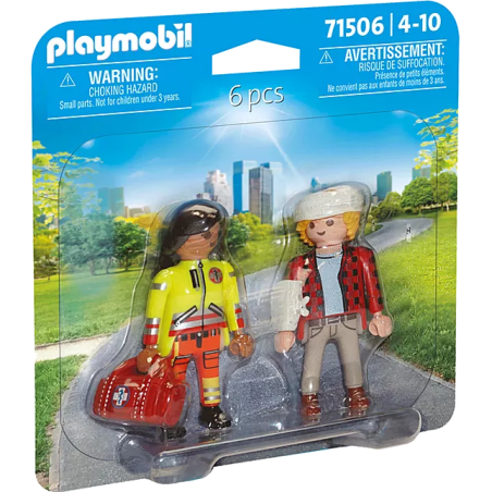 Playmobil Dúo Pack Paramédico Con Paciente