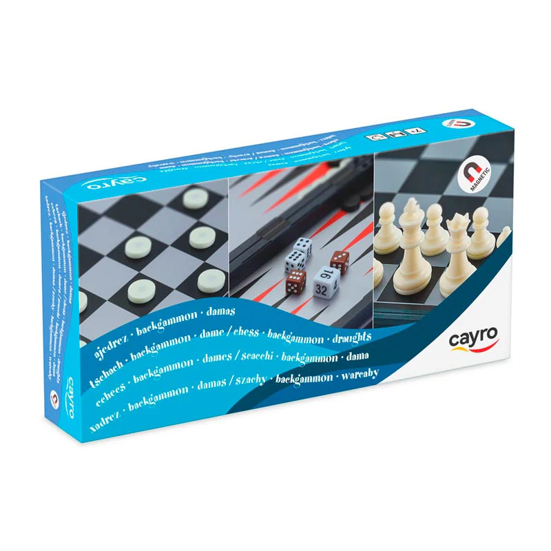 Ajedrez Damas Y Backgammon Magnético