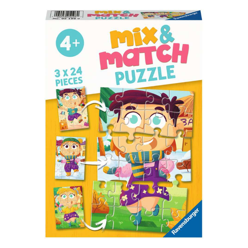 Puzzle Mix & Match Mezcla De La Moda 2x24 Pzs