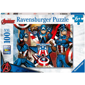 Puzzle Capitán América Xxl 100 Pzs De Ravensburger