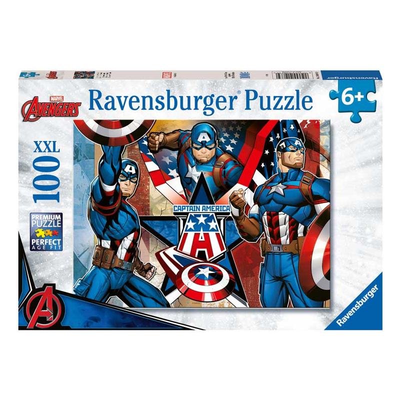 Puzzle Capitán América Xxl 100 Pzs De Ravensburger