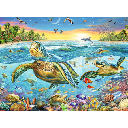 Puzzle Tortugas Marinas Xxl 100 Pzs