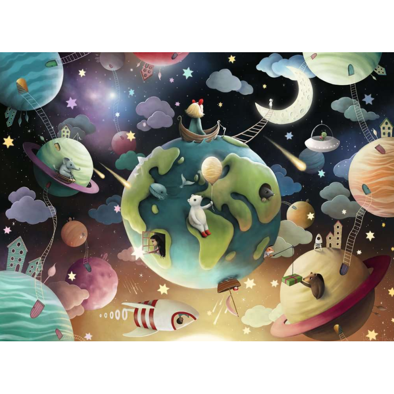 Puzzles Planetas Fantásticos Xxl 100 Pzs