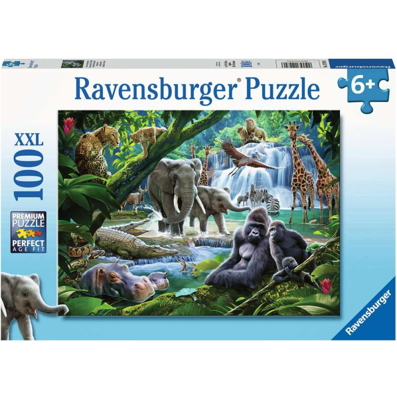 Puzzles Animales De La Selva Xxl 100 Pzs De Ravensburger
