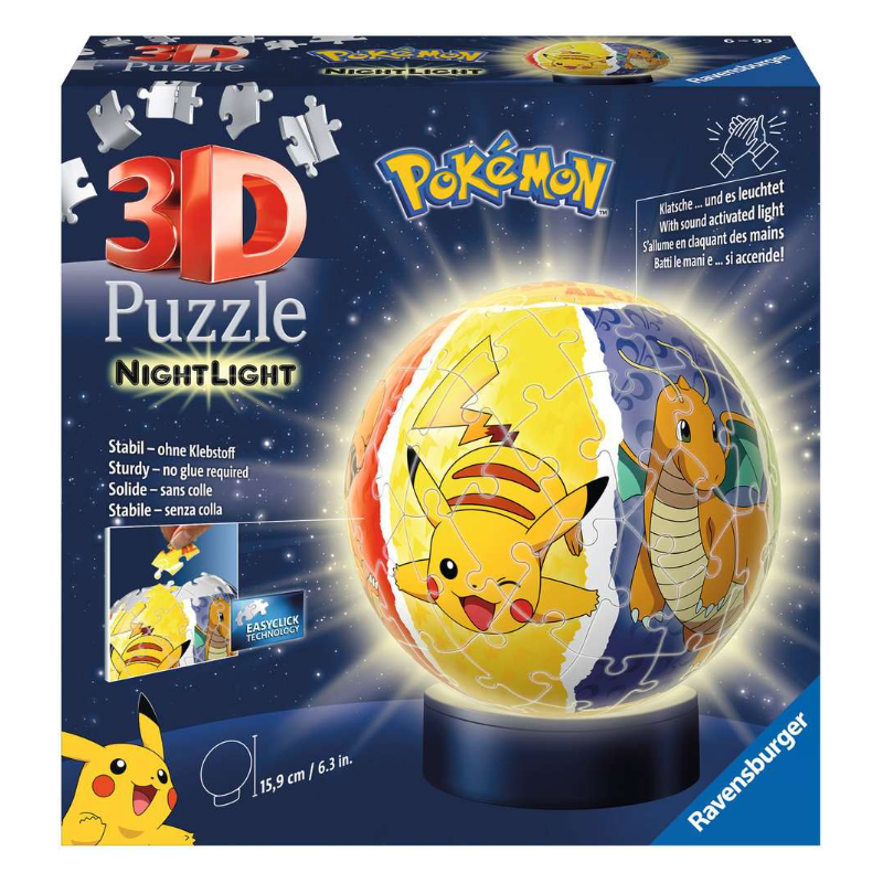 Puzzle 3D Night Pokemon 72 Pzs De Ravensburger