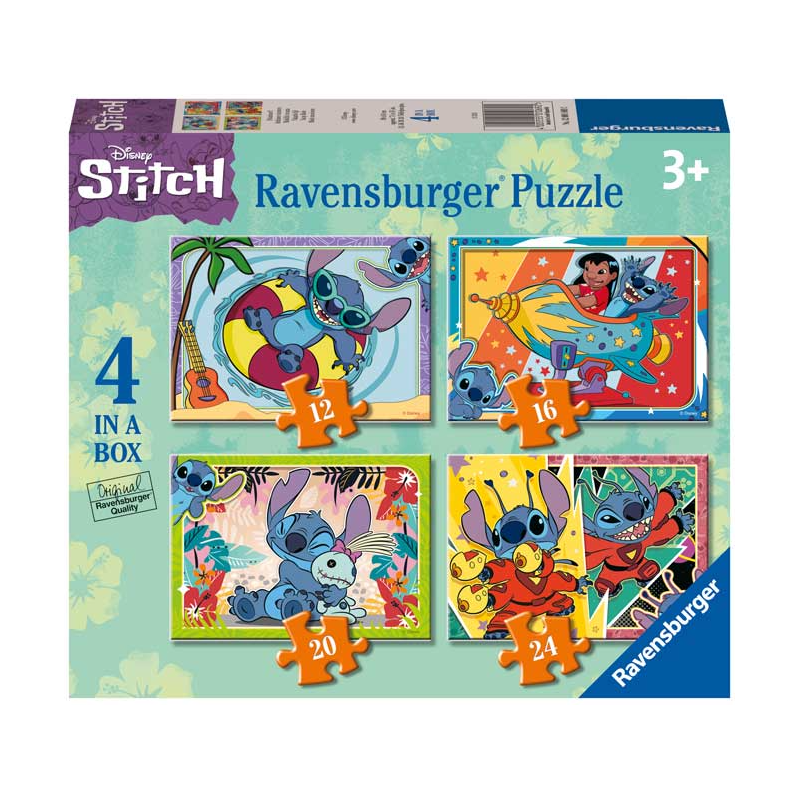 Puzzle Progresivo Stitch 12/16/20/24 Pzs