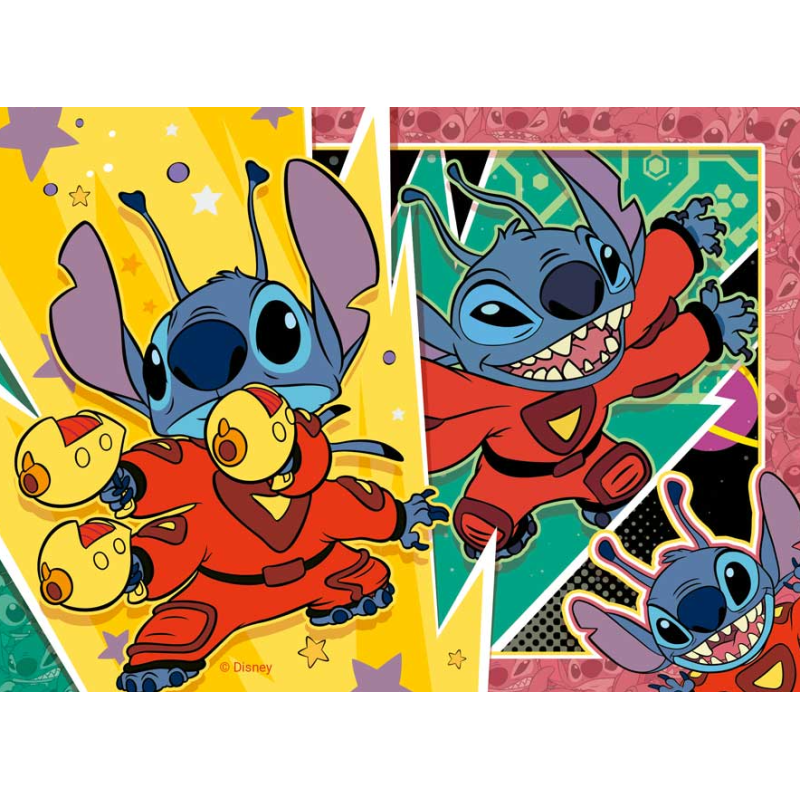 Puzzle Progresivo Stitch 12/16/20/24 Pzs