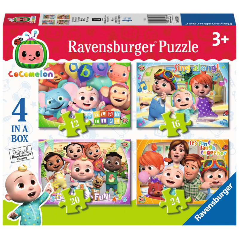 Puzzle Progresivo Cocomelon 12/16/20/24 Pzs De Ravensburger