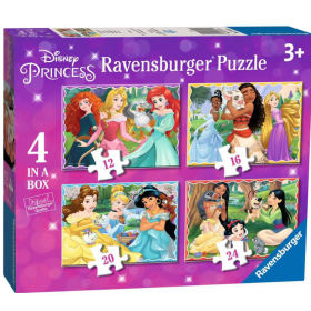 Puzzle Progresivo Princesas Disney 12/16/20/24 Pzs