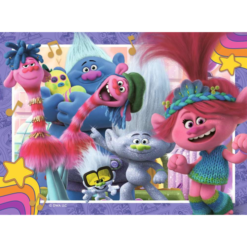 Puzzle Progresivo Trolls 12/16/20/24 Pzs