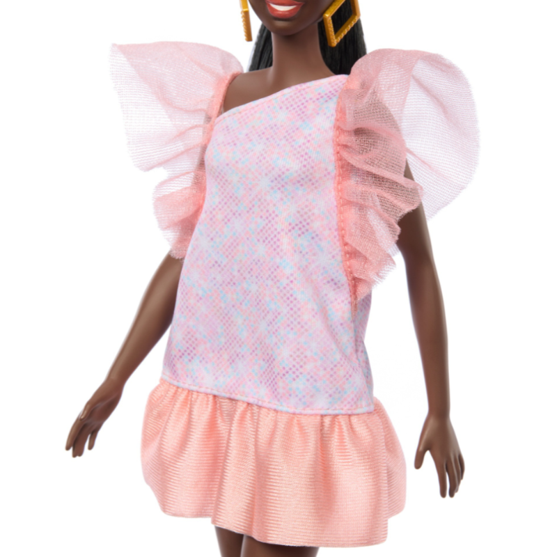 Barbie Fashionista Vestido Con Volantes