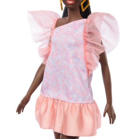 Barbie Fashionista Vestido Con Volantes