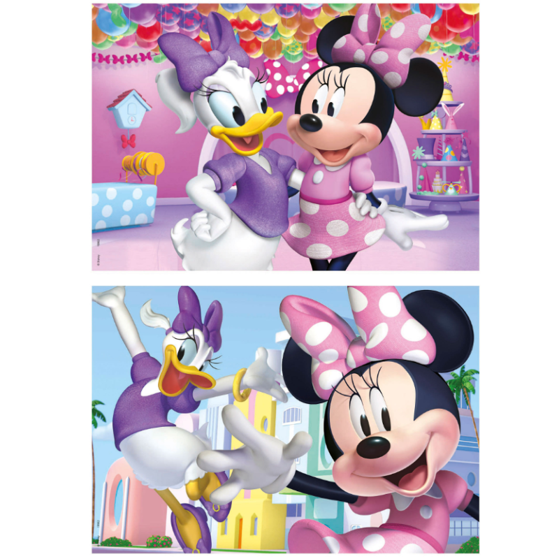 Puzzle Madera Minnie Mouse 2x50 Pzs