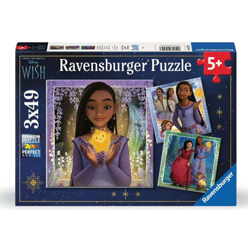 Puzzle Disney Wish 3x49 Pzs De Ravensburger