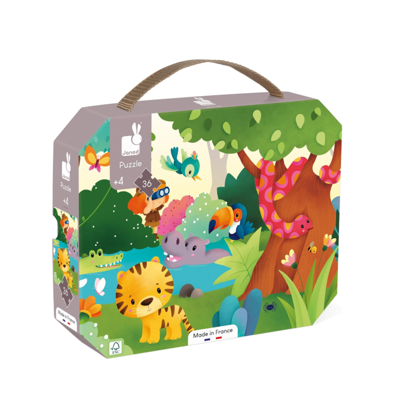 Puzzle Animales Salvajes 36 Pzs De Janod