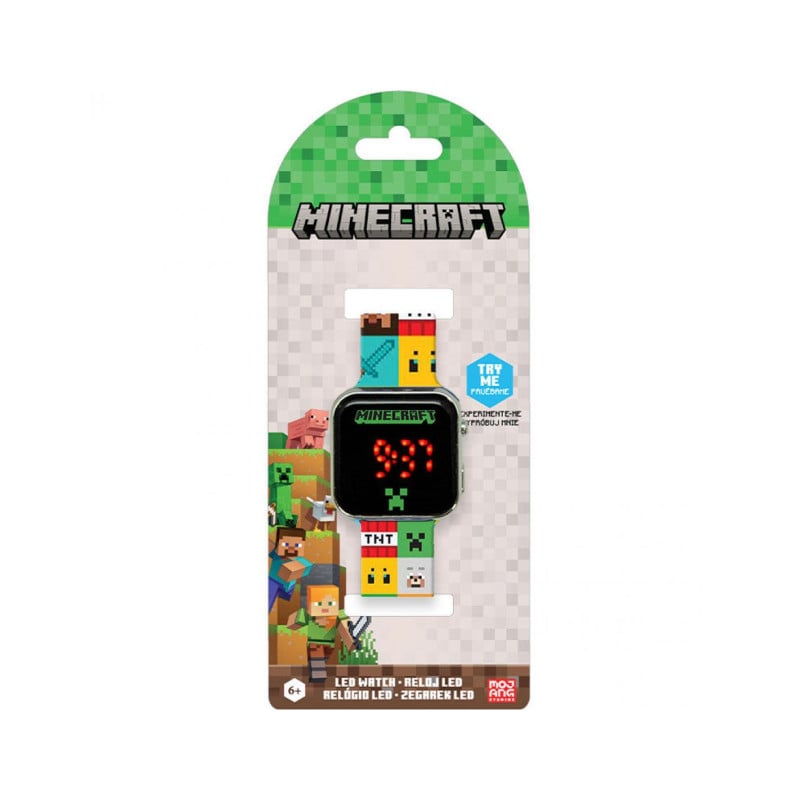 Reloj LED Minecraft