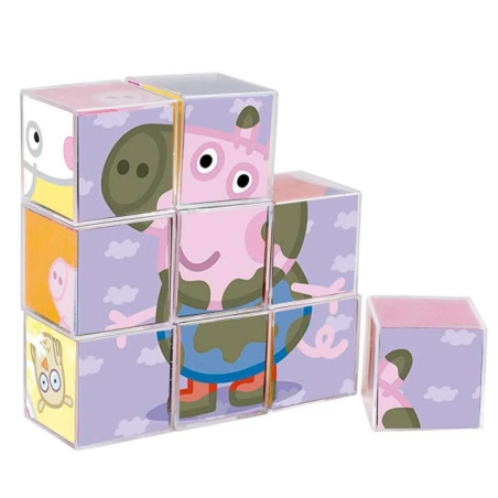 Rompecabezas 9 Cubos Peppa Pig