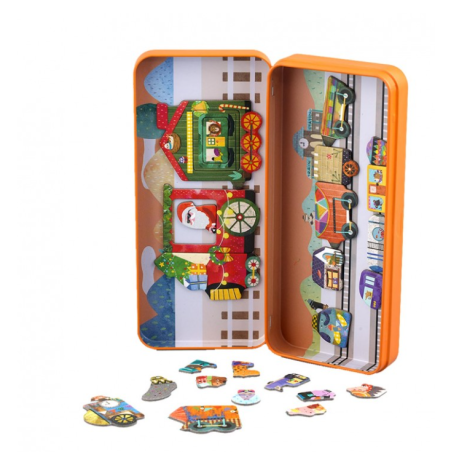 Puzzle Magnético Mis Viajes Trenes