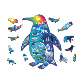 Puzzle Animales Polares Madera De Ludattica 2