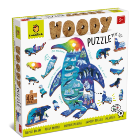 Puzzle Animales Polares Madera De Ludattica