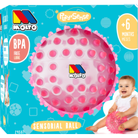 Bola Sensorial Rosa 20 Cm Diámetro