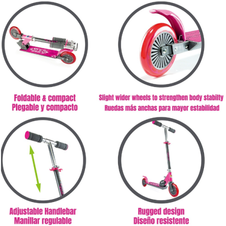 City Scooter Rosa Plegable De Molto