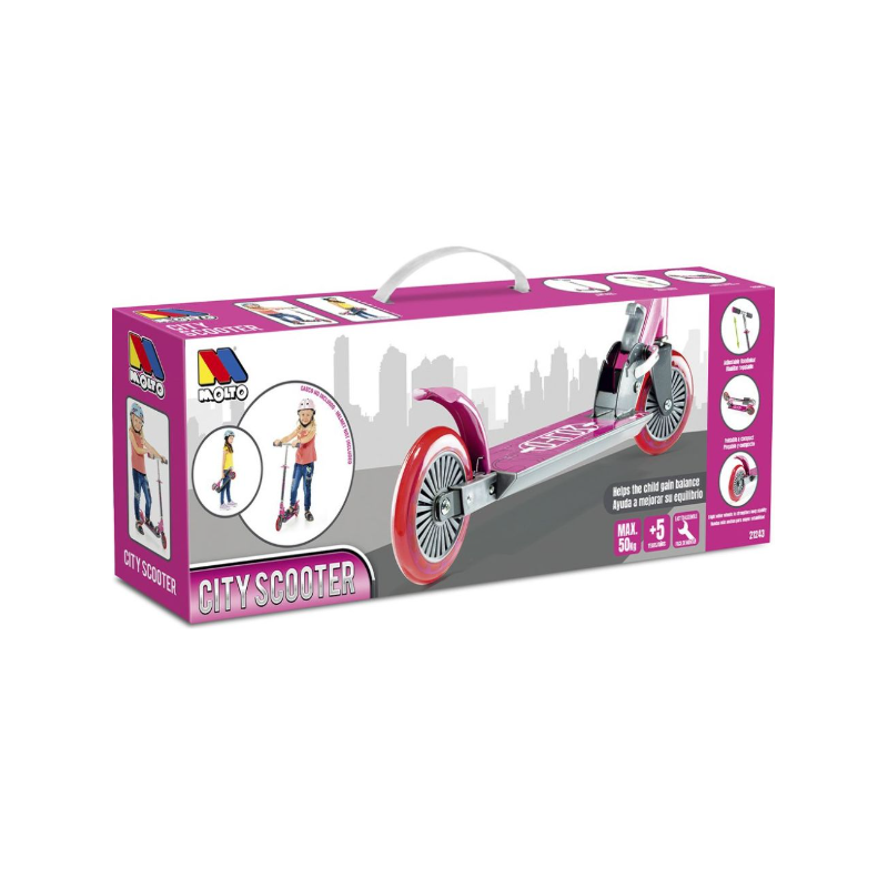 City Scooter Rosa Plegable De Molto