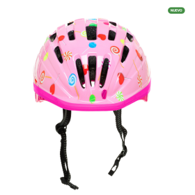 Set Casco Y Protecciones Rosa De Molto Marca Molto 2