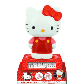 Lámpara 3D Con Despertador Hello Kitty