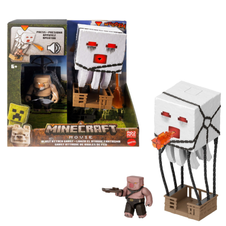 Figuras Ghast De Ataque Minecraft De Mattel