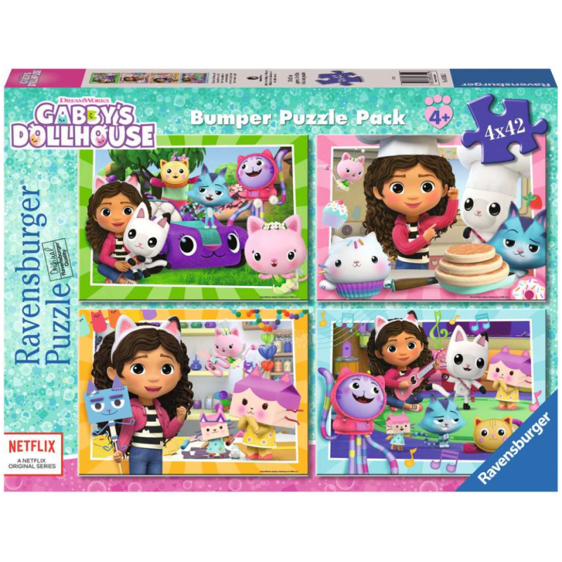 Puzzle Casa De Muñecas De Gabby 4x42 Pzs De Ravensburger