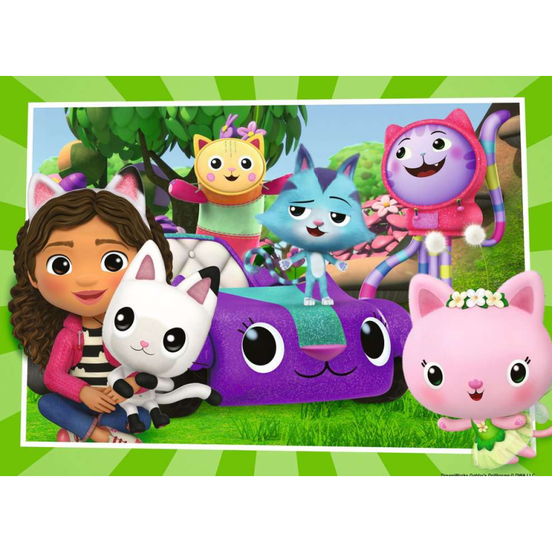 Puzzle Casa De Muñecas De Gabby 4x42 Pzs