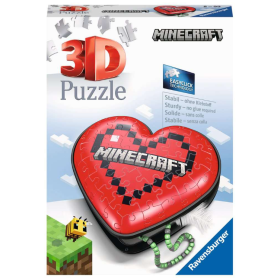 Puzzle 3D Corazón Minecraft 54 Pzs