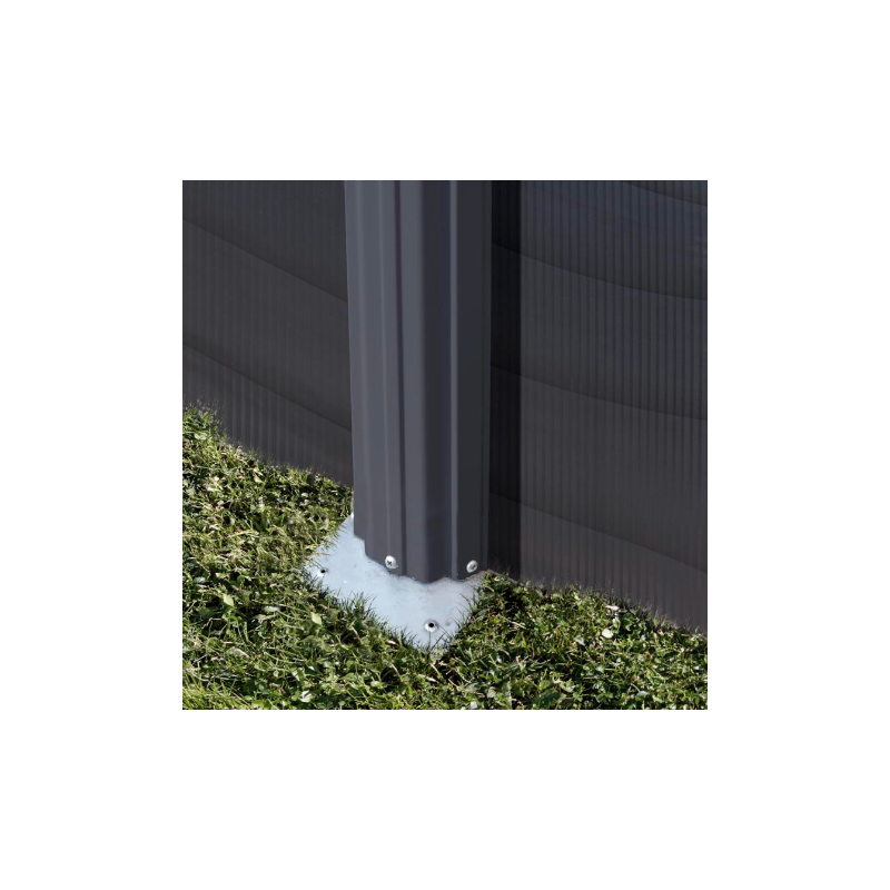 Piscina de Acero Redonda Kea Grafito 300 x 120 cm