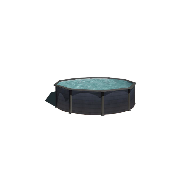 Piscina de Acero Redonda Kea Grafito 300 x 120 cm