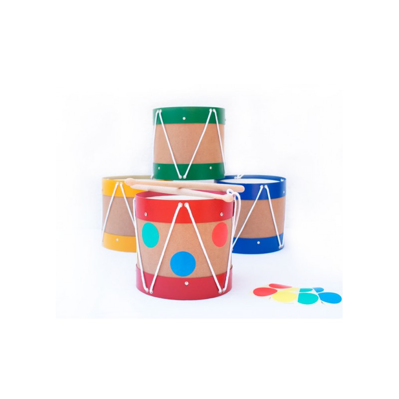 Tambor De Cartón Personalizable 20 Cm