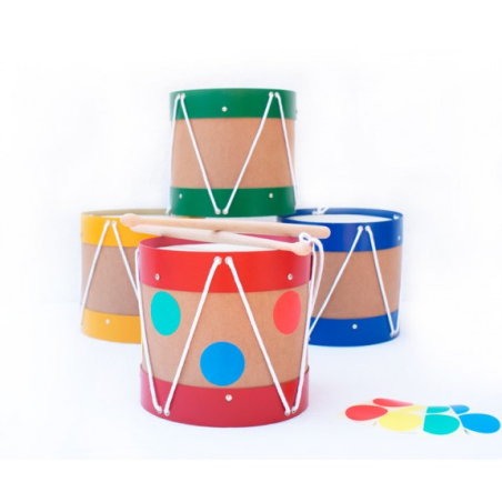 Tambor De Cartón Personalizable 20 Cm