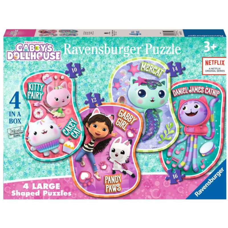 Puzzle La Casa De Muñecas De Gabby 4xExtralargos De Ravensburger
