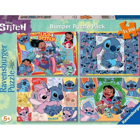 Puzzle Stitch Bumper Pack 4x100 Pzs De Ravensburger