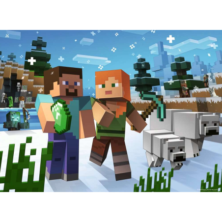 Puzzle Minecraft Bumper Pack 4x100 Pzs