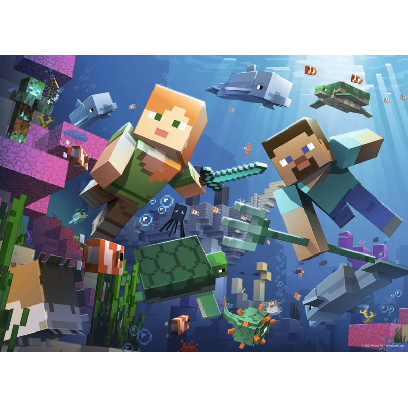 Puzzle Minecraft Bumper Pack 4x100 Pzs