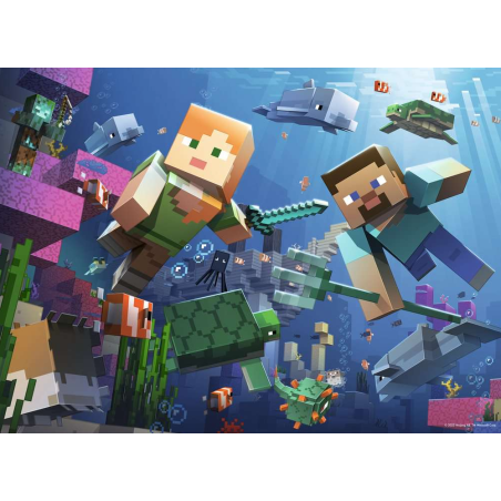 Puzzle Minecraft Bumper Pack 4x100 Pzs