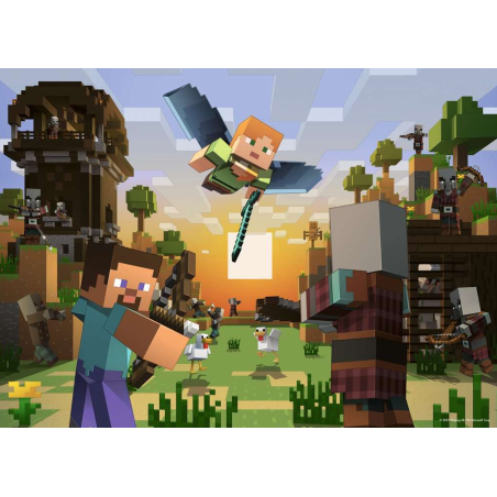 Puzzle Minecraft Bumper Pack 4x100 Pzs